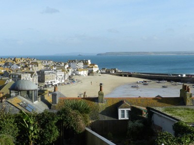 views incorporate the idyllic harbour, St Ives Bay and the coastline way beyond Godrevy Lighthouse